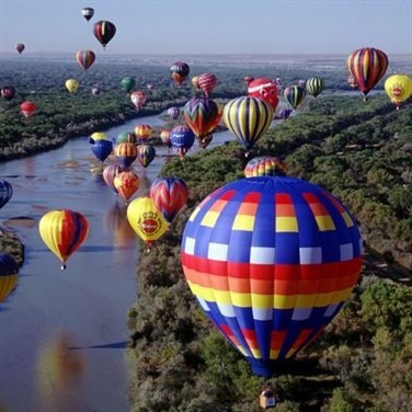 Albuquerque Balloon Fiesta featuring Santa Fe